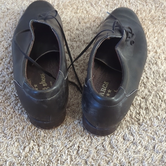 Men's Black Leather Shoes - Picture 5 of 7